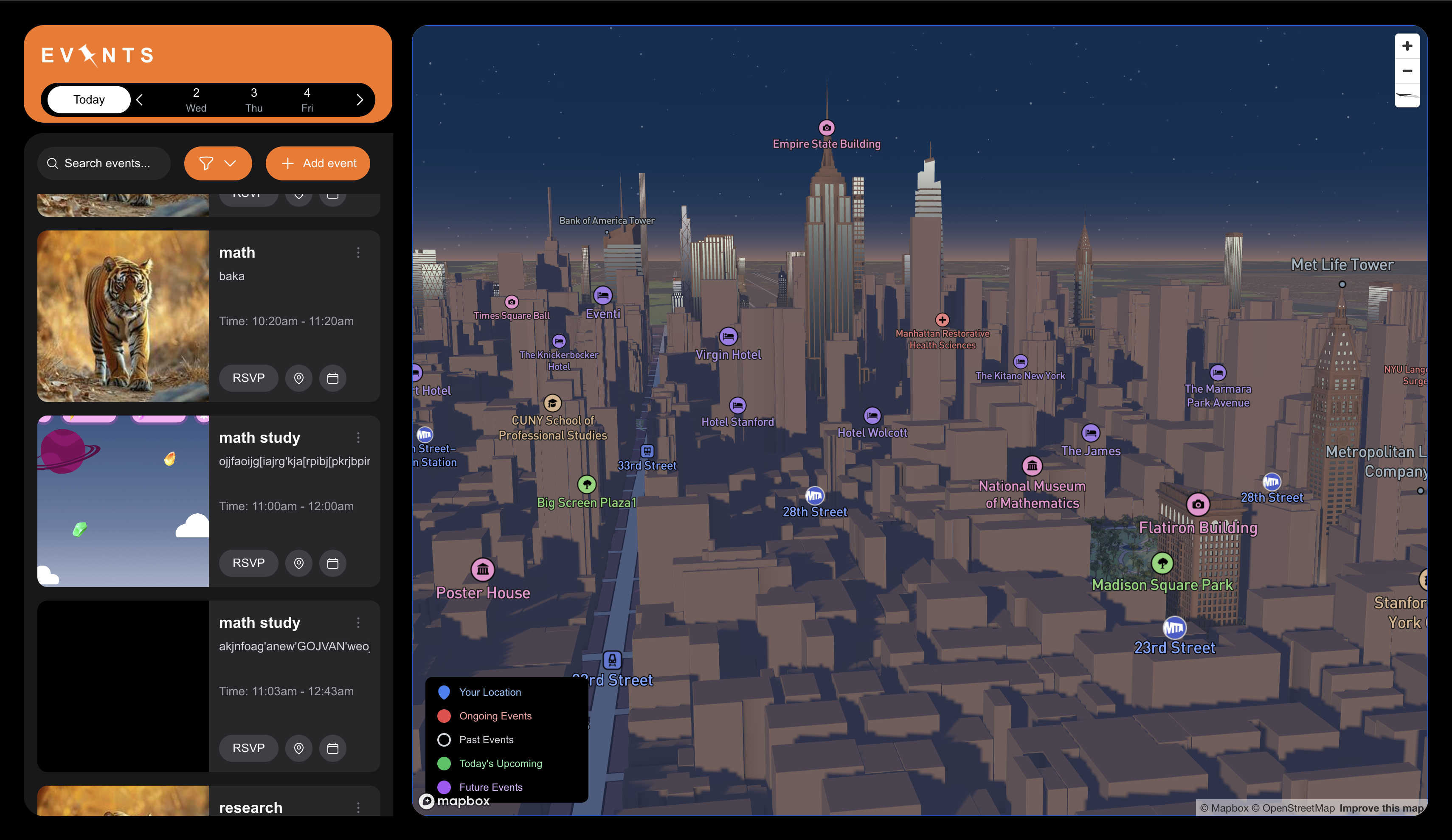 Lokesh's campus event system